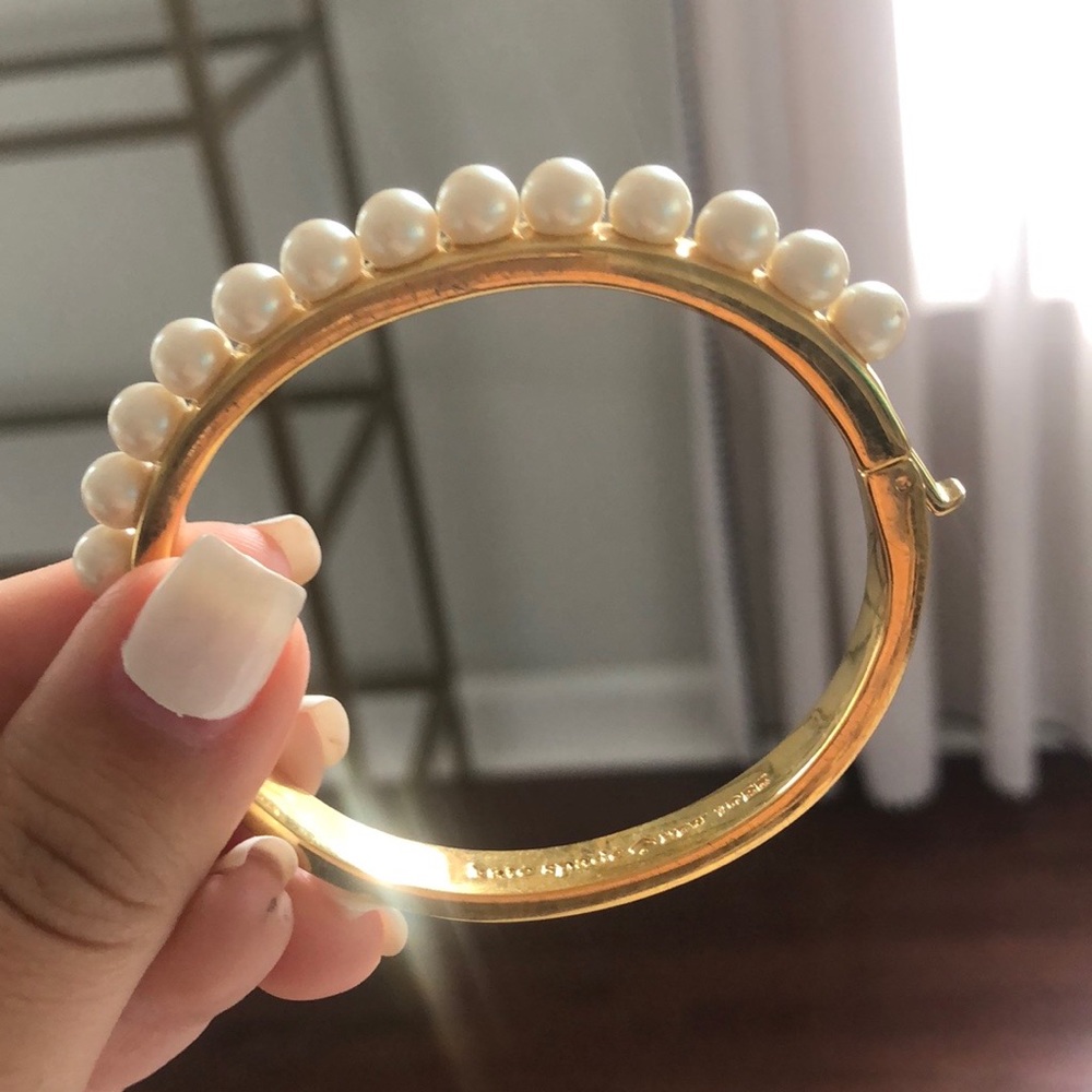 Kate Spade pearl & gold bracelet